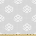 thumbnail image 1 of Ambesonne Botanical Fabric by the Yard Upholstery, Minimalistic Succulent, 3 Yards, Pearl and White, 1 of 5