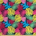 thumbnail image 1 of Ambesonne Botanical Fabric by the Yard Upholstery, Banana Leaves Palm Tree, 2 Yards, Multicolor, 1 of 5