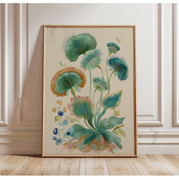 Botanical Venus Flytrap Poster Floral Wall Art Print