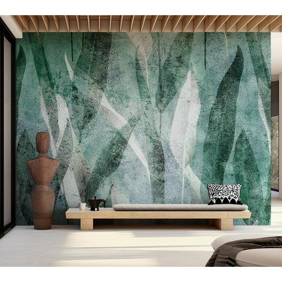 Botanical Wallpaper Wall Mural - Abstract Vintage Plants