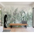 thumbnail image 1 of Botanical Wallpaper Wall Mural - Magic Grove Green, 1 of 5