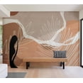 thumbnail image 1 of Botanical Wallpaper Wall Mural - Organic Shapes, 1 of 5