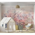 thumbnail image 1 of Botanical Wallpaper Wall Mural - Pastel Nature Memory, 1 of 5