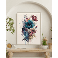 thumbnail image 1 of Botanical Whimsy - Floral Watercolor Canvas Wall Art, 1 of 2