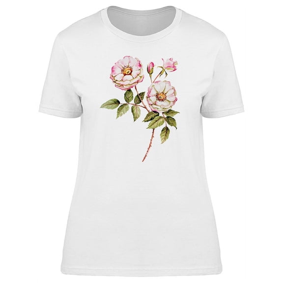 Botanical Wild Flowers T-Shirt Women -Image by Shutterstock, Female Medium