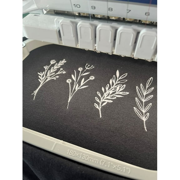 Botanical Wildflowers Embroidered Sweatshirt