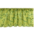 thumbnail image 1 of Botanical Window Valance, Monochromatic Pattern of Natural Artwork Leaves in the Forest, Curtain Valance for Kitchen Bedroom Decor with Rod Pocket, 54" X 18", Lime Green Yellow Green, by Ambesonne, 1 of 2