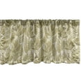 thumbnail image 1 of Botanical Window Valance, Wild Jungle Sketch Artwork of Leaves Pattern Forest Retro Art, Curtain Valance for Kitchen Bedroom with Rod Pocket, 54" X 18", Fawn Sage Green and Eggshell, by Ambesonne, 1 of 2