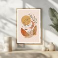 Botanical Woman Face Abstract Line Art Boho Poster , Poster Print Only ...