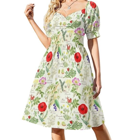 Botanical sketch Sleeveless Dress ladies dresses for special occasions women's evening dresses