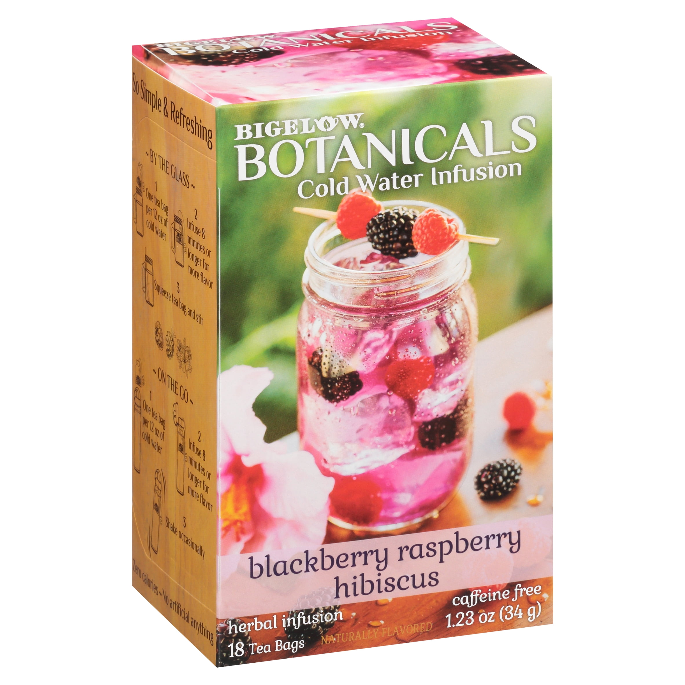 Bigelow Botanicals, Blackberry Raspberry Hibiscus Cold Water
