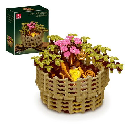 Flower Bouquet Building Set, 353 PCS Botanical Collection, Lego-Compatible Artificial Flower Set for Adults & Kids, Creative Gift for Ages 7-12