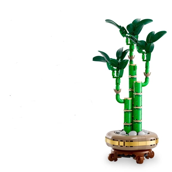 Botanicals Lucky Bamboo Building Set - Artificial Plant for Indoor Home Dcor, Adults Ages - Fake Plant Decoration for Table, Desk, Office - Gift for Birthdays 325 particles