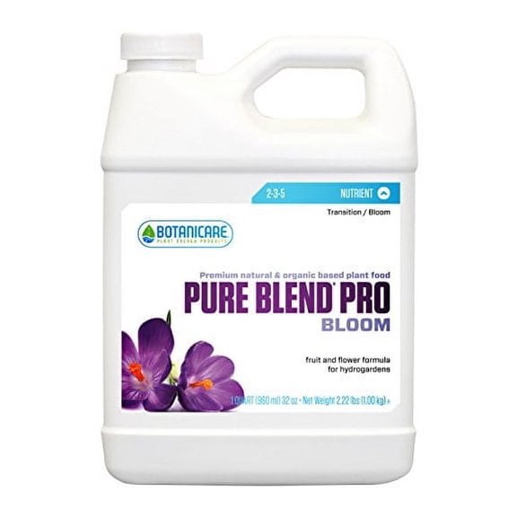Botanicare PURE BLEND PRO Bloom Soil Nutrient 2-3-5 Formula, 1-Quart