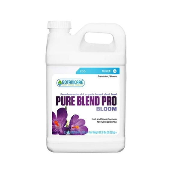 Botanicare Pure Blend Pro Bloom, Nutrient for Fruit and Flowers, 2-3-5, 2.5 gal.