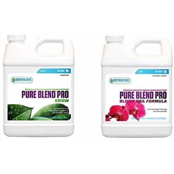 Botanicare Pure Blend Pro Soil Combo Kit: Grow and Bloom for Soil (1 Quart)