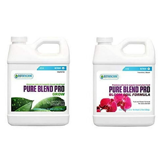 Botanicare Pure Blend Pro Soil Combo Kit: Grow and Bloom for Soil (1 Quart)