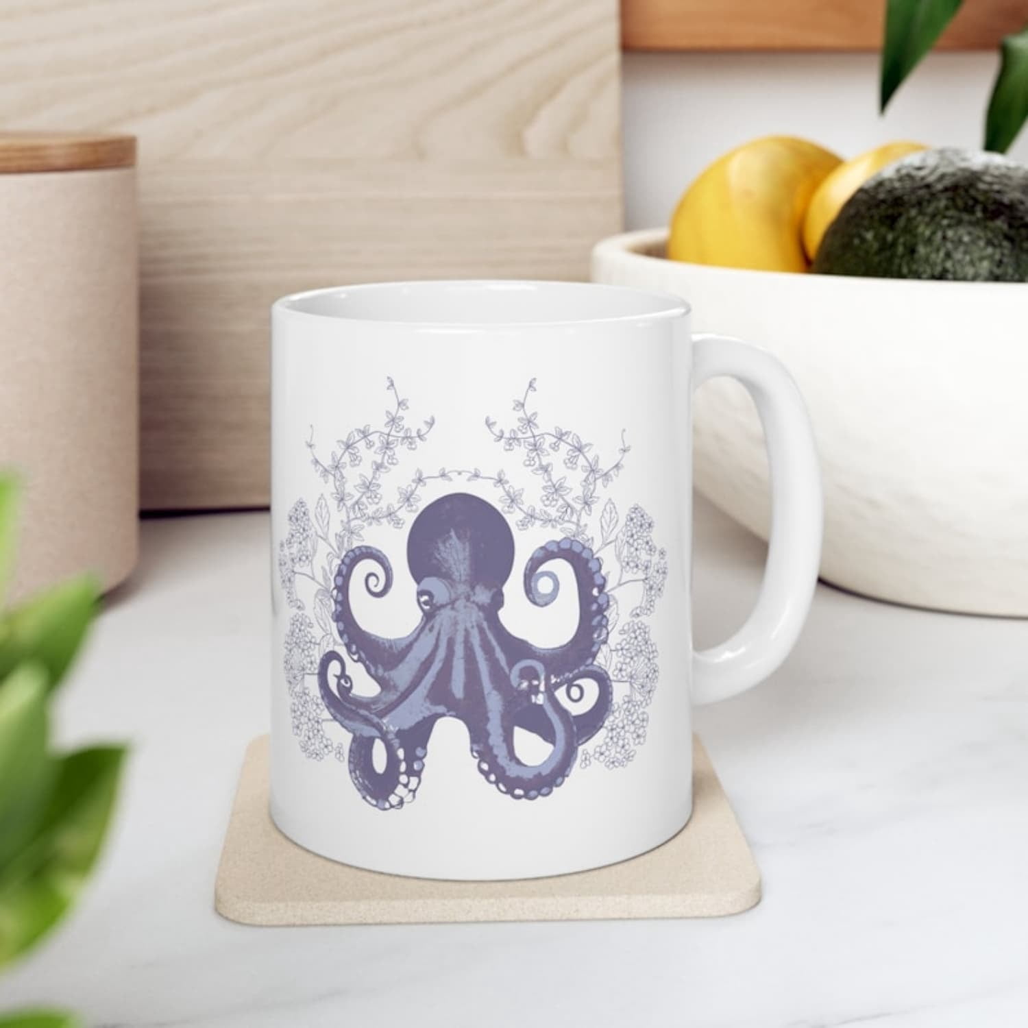 Botanil Octopus Coffee Cup Octopi Lover Gif Cephalopod Coffee Mug Tea ...