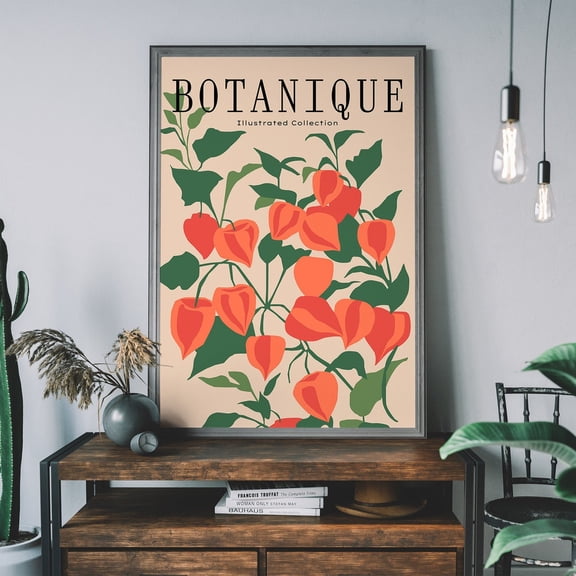 Botanique Flower Market Print, Unframed Paper Poster 8x10in