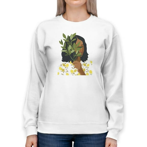 Botany Portrait I. Sweatshirt Women -Victoria Borges Designs, Female x-Large