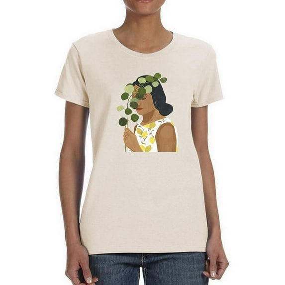 Botany Portrait Ii. T-Shirt Women -Victoria Borges Designs, Female 4X-Large
