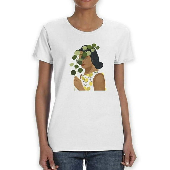 Botany Portrait Ii. T-Shirt Women -Victoria Borges Designs, Female XX-Large