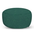 thumbnail image 1 of Botany Pouf Cover with Zipper, Leaves Herbs Ginkgo Maple Birch Branch of Forest Foliage Growth Essence, Soft Decorative Fabric Unstuffed Case, 30" W X 17.3" L, Dark Teal Laurel Green, by Ambesonne, 1 of 5