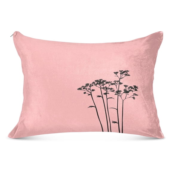 Botany Soft Plush Pillow Cover, Zippered Design, Comfortable for Bedroom and Sofa