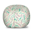 thumbnail image 1 of Botany Storage Toy Bag Chair, Spring Toned Swirled Spruce Tree Branches Meadow Leafage Forest Repetition, Stuffed Animal Organizer Washable Bag, Large Size, Ivory and Multicolor, by Ambesonne, 1 of 3