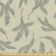 thumbnail image 1 of Botany Upholstery Fabric by the Yard, Fir Tree Branches Bicolored Fall Season Elements Pastel Tone Backdrop, Decorative Fabric for DIY and Home Accents, Beige Dust by Ambesonne, 1 of 5
