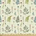 thumbnail image 1 of Botany Upholstery Fabric by the Yard, Rhythmic Chamomile Fern Leaves Herbs Motifs Print on Pastel Colored Background, Decorative Fabric for DIY and Home Accents, Cream Multicolor by Ambesonne, 1 of 5
