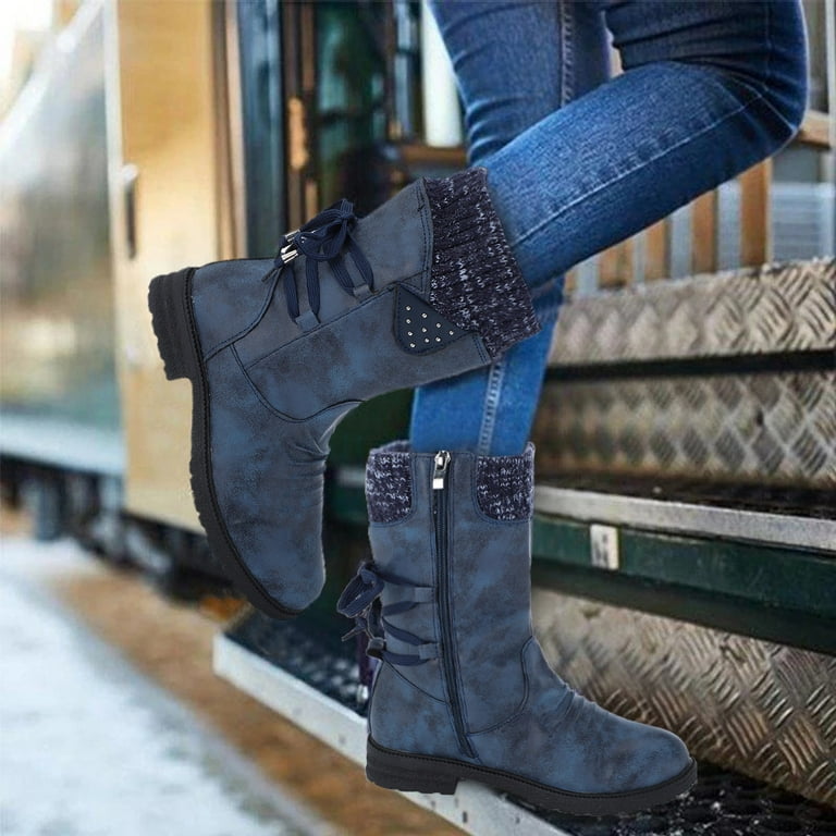 Vintage chunky heel boots hotsell