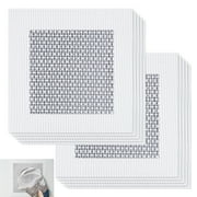 Botattraeck 10 Pcs Premium Aluminum Drywall Repair Kit, Easy-Apply Self-Adhesive Wall Patch for Quick Fixes on Holes and Cracks in Ceilings & Walls