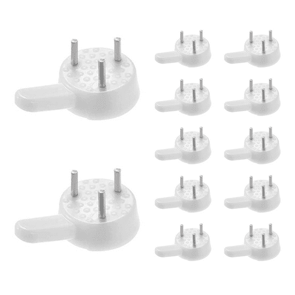 Botattraeck 100 Pcs Non-Trace Picture Hanging Hook Plastic Invisible Traceless Hardwall Picture Hook Traceless Hanging Photo Hook for Photo Painting