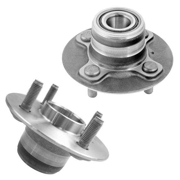 Detroit Axle - Rear Inner Wheel Bearing Hubs for 1990-1992 Daihatsu Charade