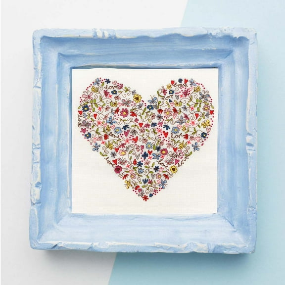 Bothy Threads Love Heart Counted Cross-Stitch Kit