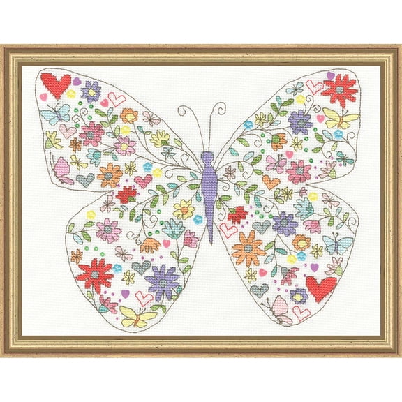 Bothy Threads Lovely Butterfly Counted Cross-Stitch Kit