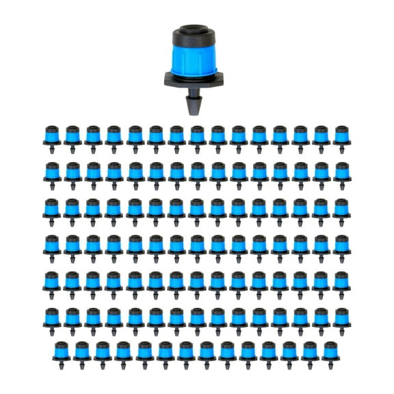Bothyi 100 Pieces Adjustable Irrigation Drippers Drip Emitters 3cm Height Multifunction
