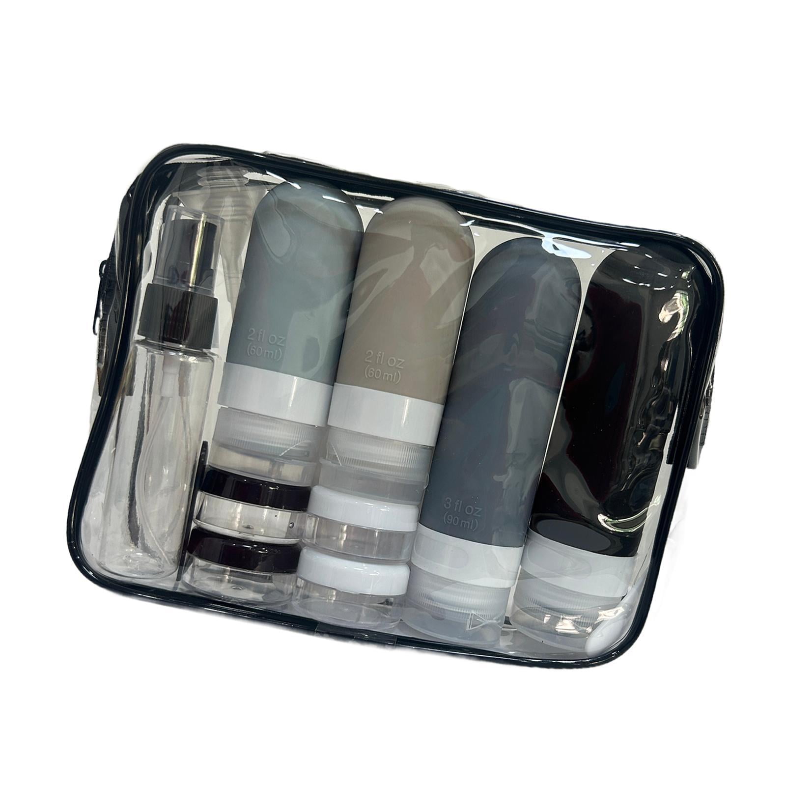 Bothyi 16 Pieces Travel Bottles for Toiletries Containers for Body Lotion Eye Cream Black