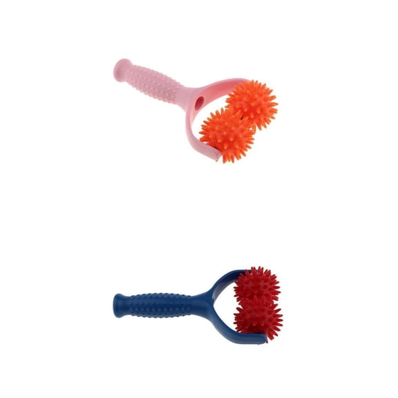 Bothyi 2Pieces Plastic Handheld Spiky Roller Massage Ball Massager Arms Leg Relief
