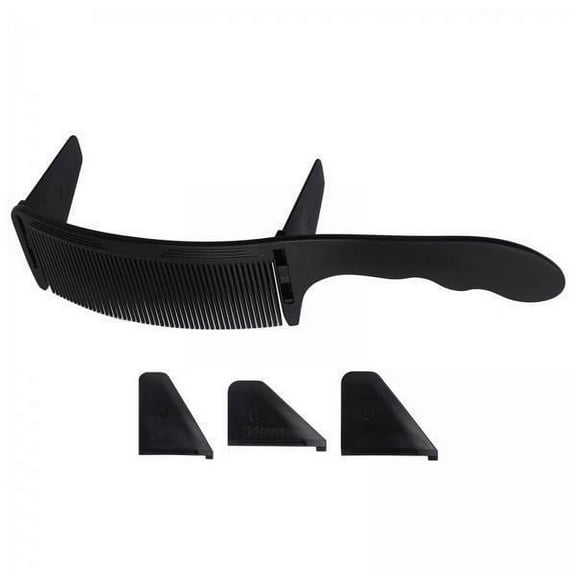 Bothyi 3xDurable Curved Comb for Hairdresser Hairstylist Back Hair Styling Black