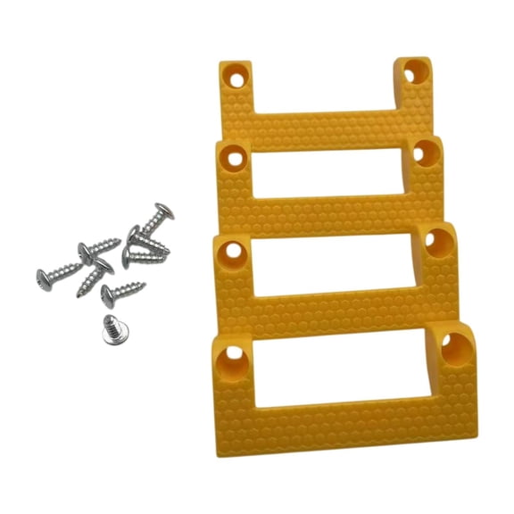 Bothyi 4 Pieces Tape Measure Holder Garage Storage Rack for Organization Work Bench Yellow