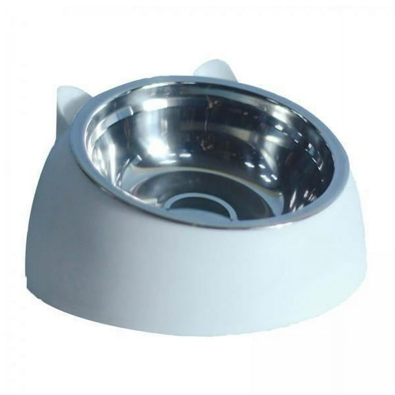 Bothyi 4x Cat And Dog Bowl Raised Non Slip Container Food Feeder Neck Tilted Elevated Feeding Dish Pet Feeder Pets Bowls for Small to Large Pets