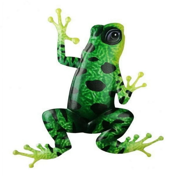 Bothyi 4x Frog Statue Colorful Anti-Rust Metal Einfach Zu Installieren Wall Decor Sculpture for Indoor Yard Fence Trees Fences Sidewalk