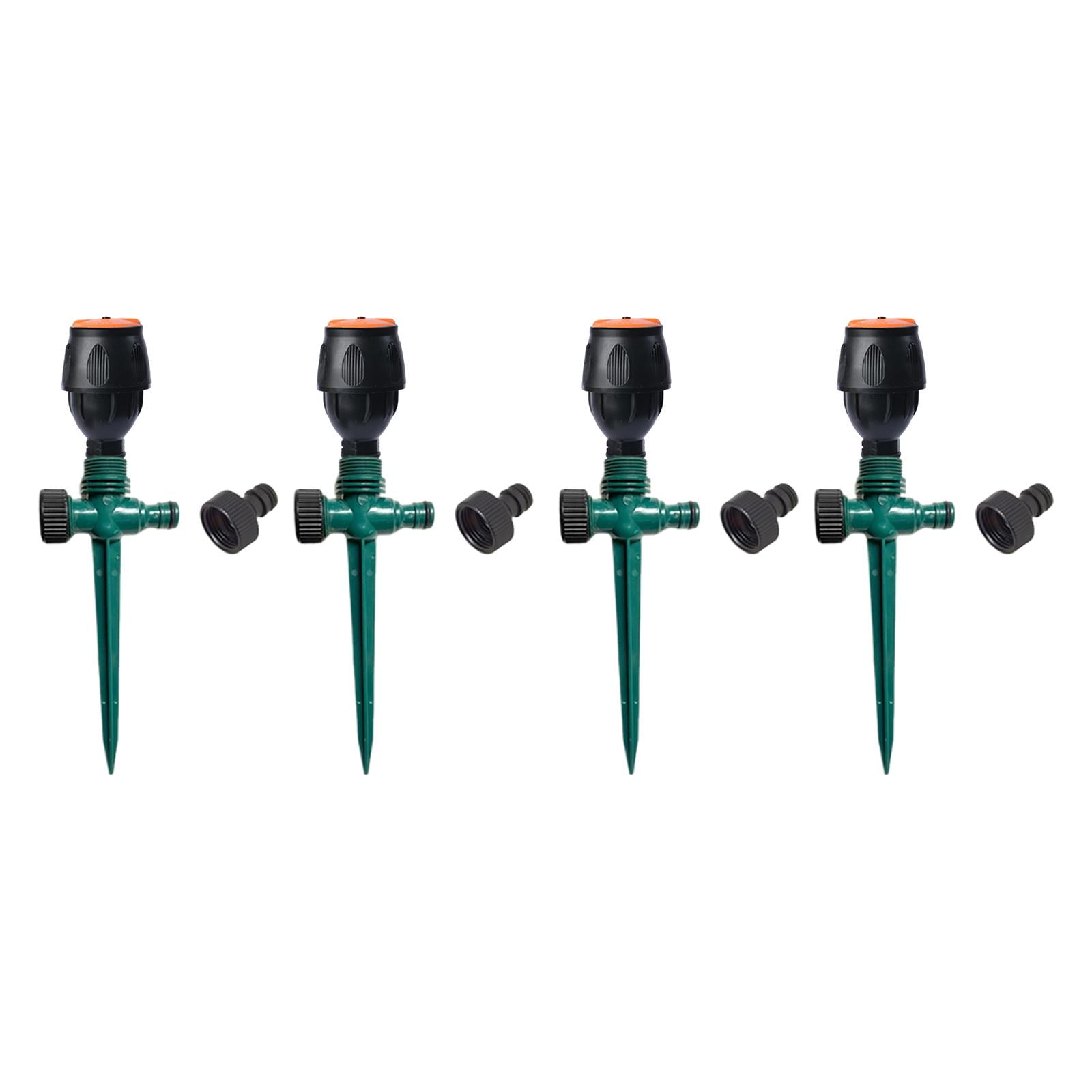 Bothyi 4x Rotating Garden Sprinklers Lawn Sprinklers Gardening Tools Versatile Supplies Green