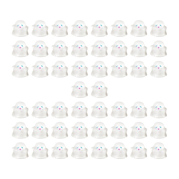 Bothyi 50 Pieces Halloween Hand Nail Charms White for Phone Case Party Favors Women