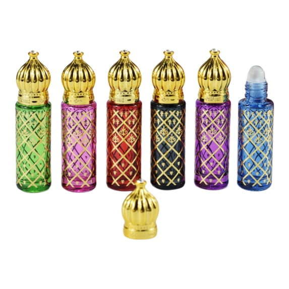 Bothyi 6x Essential Oil Roller Bottles Decorative 8ml for Birthday Outgoing Holiday