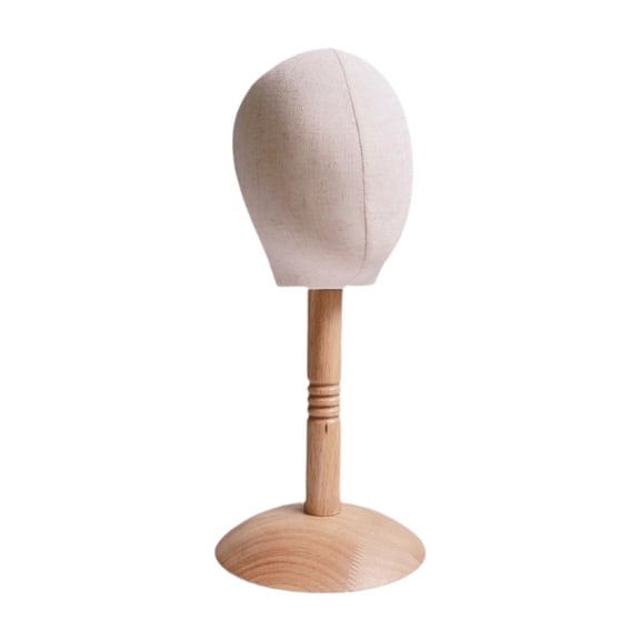 Bothyi Baby Head Model with Wooden Base Child Hat Organizer Stand s Barber Shops
