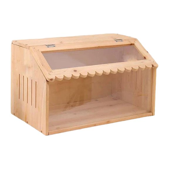 Bothyi Brooder Box for Chicks Small Animals Habitat Wooden for Ducks Birds Hamsters 50x30x30cm