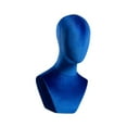 thumbnail image 1 of Bothyi Bust Mannequin Head Stable Velvet Block Head for Necklaces Shopping Mall Cap Blue, 1 of 8